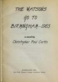 cover of The Watsons Go to Birmingham--1963