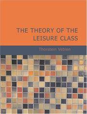 image of The Theory of the Leisure Class