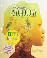 cover of Exploring Psychology: Special Update for DSM-5, 9th Edition