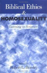 Biblical Ethics  Homosexuality