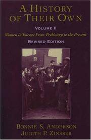 cover of A History of Their Own: Women in Europe from Prehistory to the Present, Vol. 2