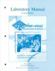 Laboratory Manual to Accompamy Rendez-Vous- An Invitation to French, 5th