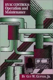 HVAC Controls: Operation and Maintenance (3rd Edition)