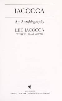 image of Iacocca: An Autobiography