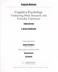 CogLab Manual for Goldstein's Cognitive Psychology: Connecting Mind ...