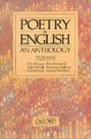 Poetry in English : An Anthology