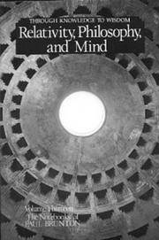 Relativity, Philosophy and Mind: Notebooks Volume 13 (Notebooks of Paul Brunton) (v. 13)