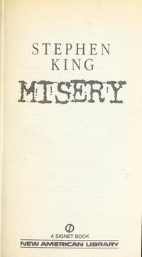 Misery by Stephen King - 11/01/1988