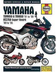 Yamaha: TDM850 & TRX850 '91 to '99 - XTZ750 Super Tenere '89 to '95 (Haynes Service & Repair Manual)