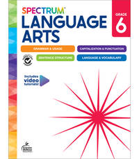 Spectrum Grade 6 Language Arts Workbook, ELA Middle School Books for Kids Ages 11-12 Covering...