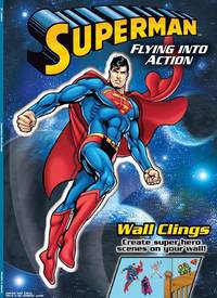 DC Superman Flying into Action (1) (Wall Clings)