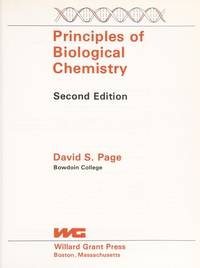 Principles Of Biological Chemistry