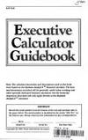 Executive Calculator Guidebook