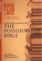 image of Bookclub-in-a-Box Discusses The Poisonwood Bible, the Novel by Barbara Kingsolver