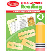 Evan-Moor Skill Sharpeners Reading Workbook, Grade 4, Vocabulary, Comprehension, Phonics,...