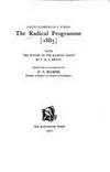 Radical Programme: AND Future of the Radical Party (Society and the Victorians)