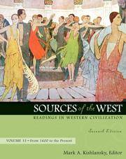 cover of Sources of the West: Readings in Western Civilization, from 1600 to the Present: 2