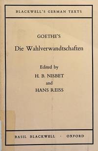 Goethe: Die Wahlverwandschaften