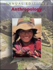 Annual Editions Anthropology 05-06 by Editor Elvio - Paperback - 2004 - from Port Hole Books and Publishing (SKU: 014471)