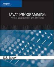 image of Java Programming: Program Design Including Data Structures