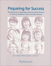 Preparing for Success : Meeting the Language and Learning Needs of Young Children from Poverty Homes