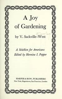 A Joy of Gardening by Sackville-West, Vita - 1977