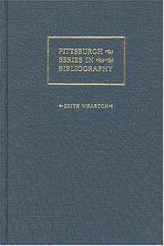 Edith Wharton A Descriptive Bibliography (Pittsburgh Series in Bibliography)