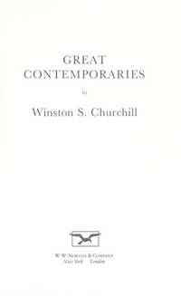 image of Great Contemporaries (Early Works of Winston Churchill)