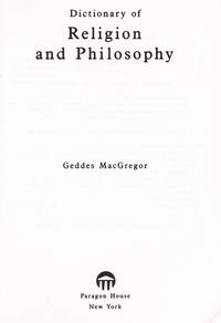 Dictionary of Religion and Philosophy