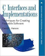C Interfaces and Implementations: Techniques for Creating Reusable Software (Addison-Wesley...