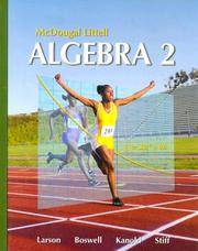 image of McDougal Littell Algebra 2 (Holt McDougal Larson Algebra 2)