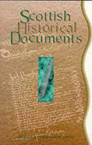 Scottish Historical Documents de Gordon Donaldson - 1998-03