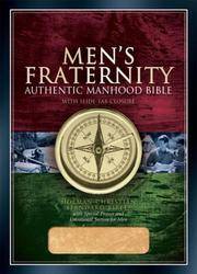 HCSB Men's Fraternity Authentic Manhood Bible, British Tan Imitation Leather
