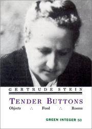 cover of Tender Buttons: Objects, Food, Rooms (Green Integer)