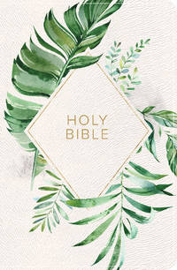 cover of Holy Bible: Christian Standard Bible, On-the-go Bible, White Floral Textured Leathertouch