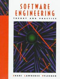 Software Engineering: Theory and Practice by Shari Lawrence Pfleeger - Hardcover - 1998-01-15 - from Ergodebooks (SKU: SONG013624842X)