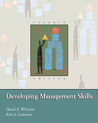 Developing Management Skills by David A. Whetten; Kim S. Cameron - 2006-11-25