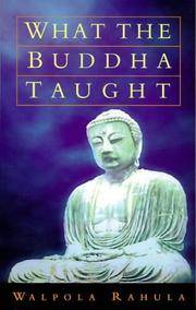 What the Buddha Taught