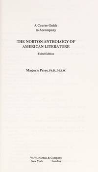 The Norton Anthology of American Literature