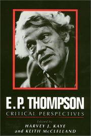 E. P. Thompson : Critical Debates