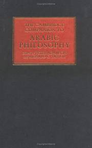 The Cambridge Companion to Arabic Philosophy