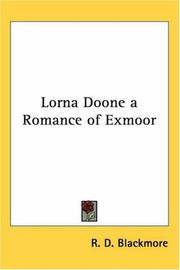 image of Lorna Doone a Romance of Exmoor