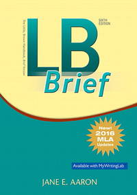 LB Brief [Tabbed Version] the Little, Brown Handbook, Brief Version, MLA Update
