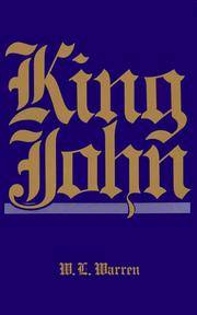 King John (English Monarchs) by W. L. Warren - Paperback - 1978-10-09 - from Ergodebooks (SKU: DADAX0520036433)