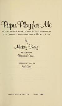 Papa Play for Me Mickey Katz and Hannibal Coons