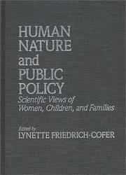 cover of Human Nature and Public Policy: Scientific Views of Women, Children, and Families