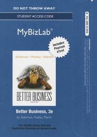 NEW MyBizLab with Pearson eText -- Access Card -- for Better Business