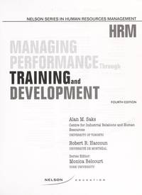 Managing Performance Through Training and Development