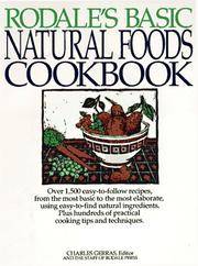 Rodales Basic Natural Foods Cookbook By Gerras Charles - 