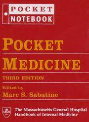 Pocket Medicine The Massachusetts General Hospital Handbook by Sabatine